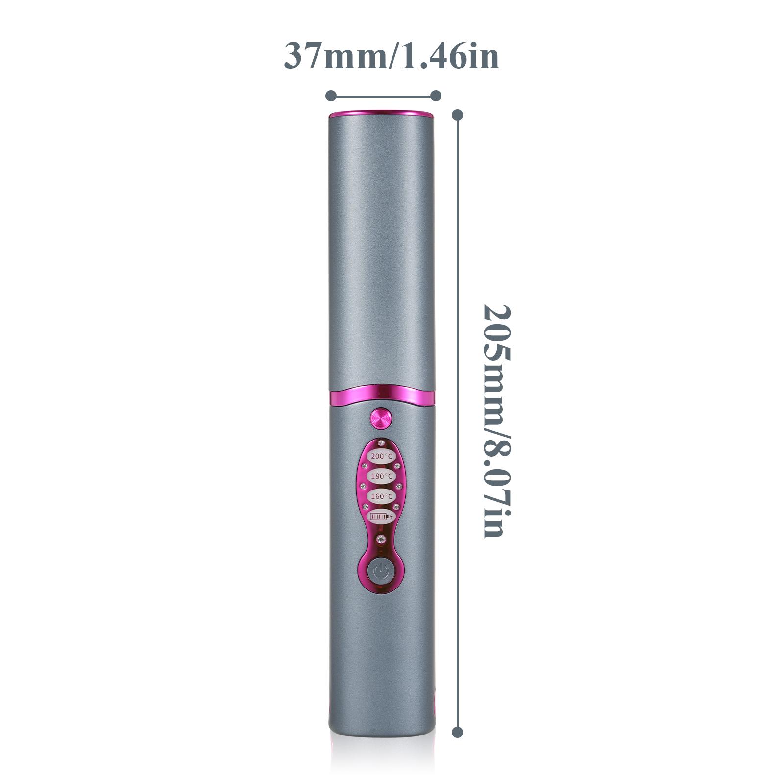 

Portable Rechargeable Hair Straightening Curling Iron Electric Styling Tool for Travel or On the Go