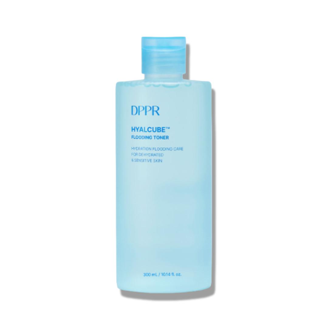 DPPR Hyalcube Flooding Toner Hyaluronic Acid Hydrating Facial Toner 300ml