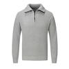 Men's Thick Half Zip Polo Collar Knit Sweater