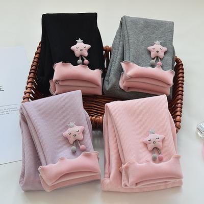 Fashion Girls Kids Pants Autumn Children's Leggings Cotton Velvet Elastic Waist Warm Legging Girls Trousers