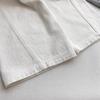 2025 New Girls' White Jeans: Korean Style Loose Wide-Leg Children's Straight-Leg Pants for Spring & Autumn