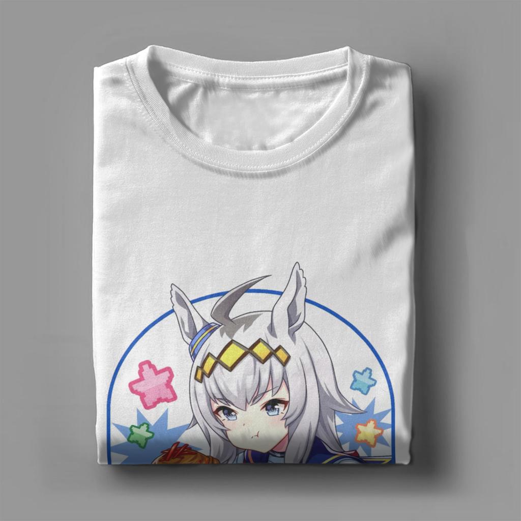 Men's T-Shirts Anime Uma Musume Pretty Derby Fashion Cotton Tee Shirt Short Sleeve  T Shirt Crewneck Clothes Summer