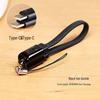 Cross-Border 4-in-1 Super Fast Charging Keychain Cable for Huawei & Apple with Zinc Alloy Logo