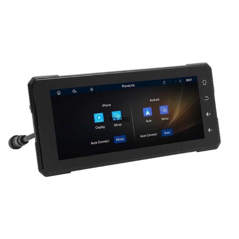 Motorcycle 720P DVR MP5 Player 6.86 Inch Wireless Carplay Android AUTO BT Wireless Carplay Navigation Driving Recorder