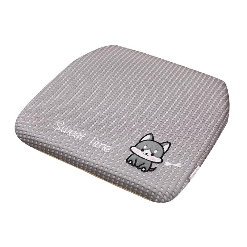 Summer Waffle Ice Silk Trapezoidal Seat Cushion Floor Stool Ice Cushion Office Chair Cushion Ice Silk Girl Butt Cushion