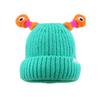 Winter Light-up Antenna Baby Knitted Hat, Cute Cartoon Knitted Cap, Windproof Baby Hat For Children And Infants