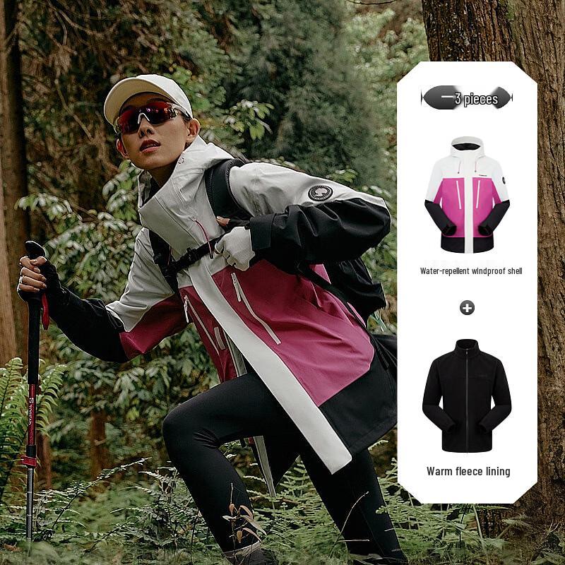 Toread Men s 3-in-1 Fleece Lined Outdoor Jacket XS