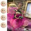 20Pcs Smiles Wood Beads Natural Wooden Beads for Crafting, Hole Round Wooden Smiles Face Beads Set for DIY Decorations