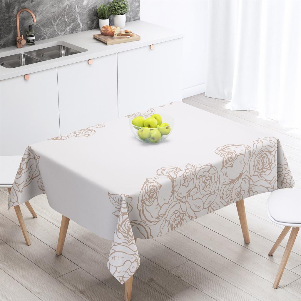 Ethnische Einfache Esstischdecke Retro-Muster Haushalts-Esstisch Couchtisch Tischdecke Tischmatte