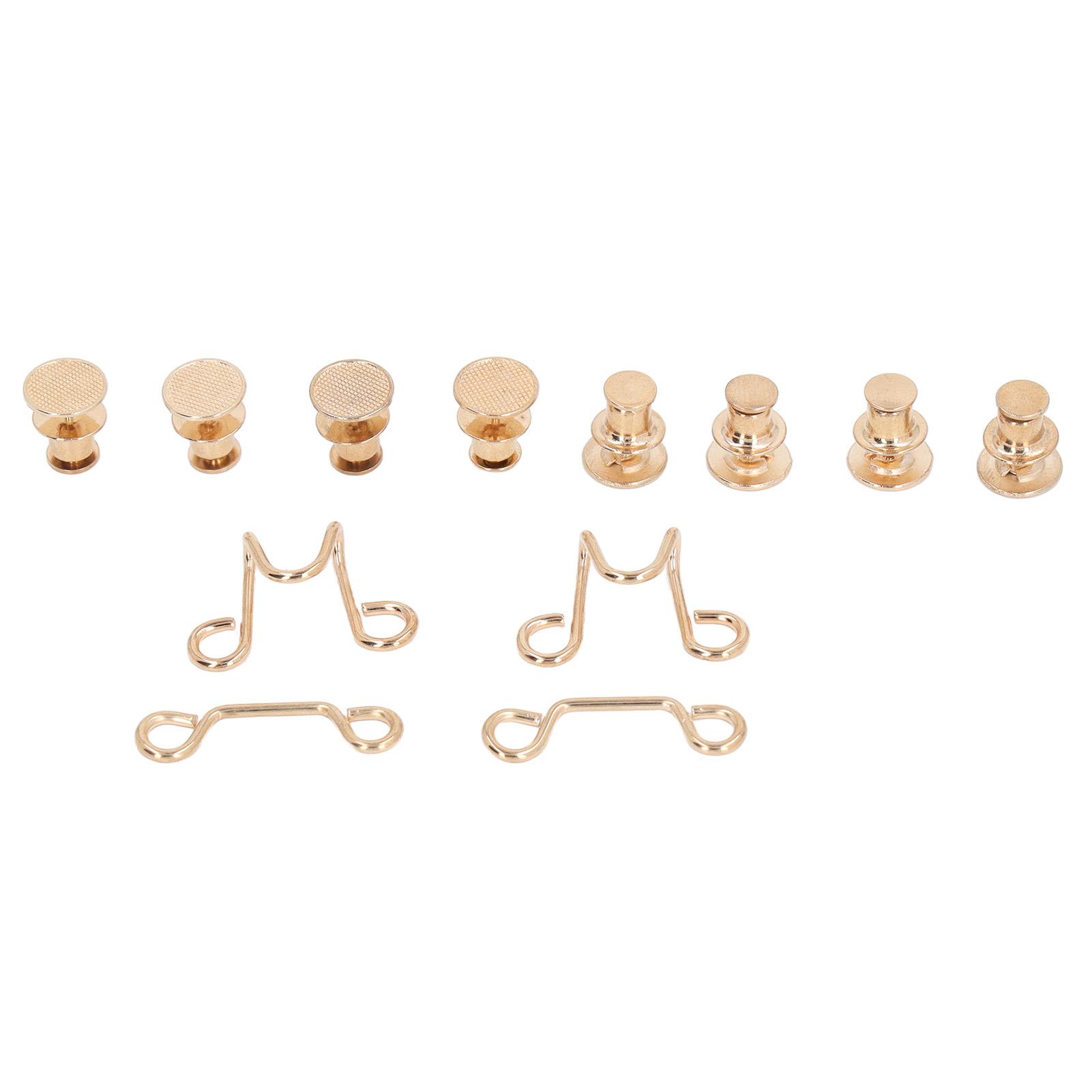 

Регулируемая поясная пряжка Съемные регулируемые поясные пуговицы-пины Набор удлинителей для джинсовых юбок и брюк золотой