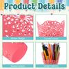 Ulele 10 Pcs Pencil Holder Cup Hollow Flower Pencil Pots Plastic Vase Pen Pot Holder Makeup Brush Storage Organizer Container Or