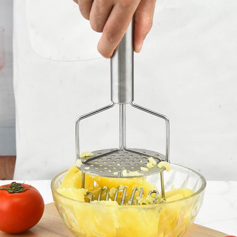 Masher Steel Potato Ricer Stainless Puree Garlic Presser Vegetable Fruit Press Maker Gadget Kitchen