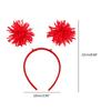 Fluffy Ball Hair Accessories Bobo Ball Head Buckle Wool Ball Hairband Wig Headbopper Costume Accessories Party Headwear