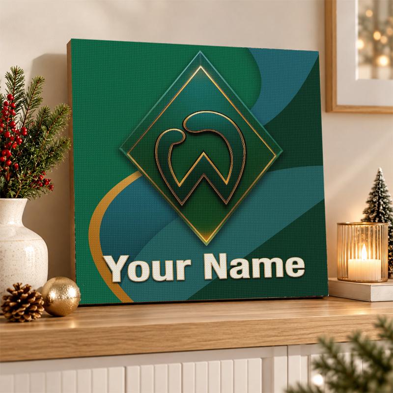 Werder Bremen FC Custom Name Text 5D Diamond Painting Kit DIY Full Drill Diamond Art Decoration