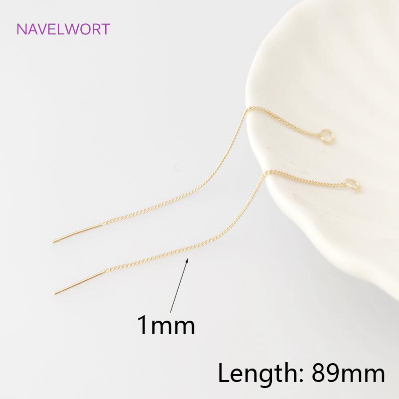 

Fashion 3 Types Long Ear Wire Earring Making Accessories High Quality Tassel Earwire Findings For DIY Jewelry Making 1 pair