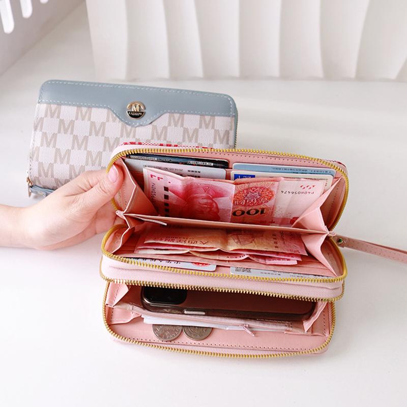 Simple Stylish Coin Purse New Popular European American Wallets New Zipper Card Holder Lightweight High-quality Pu Women's Bags