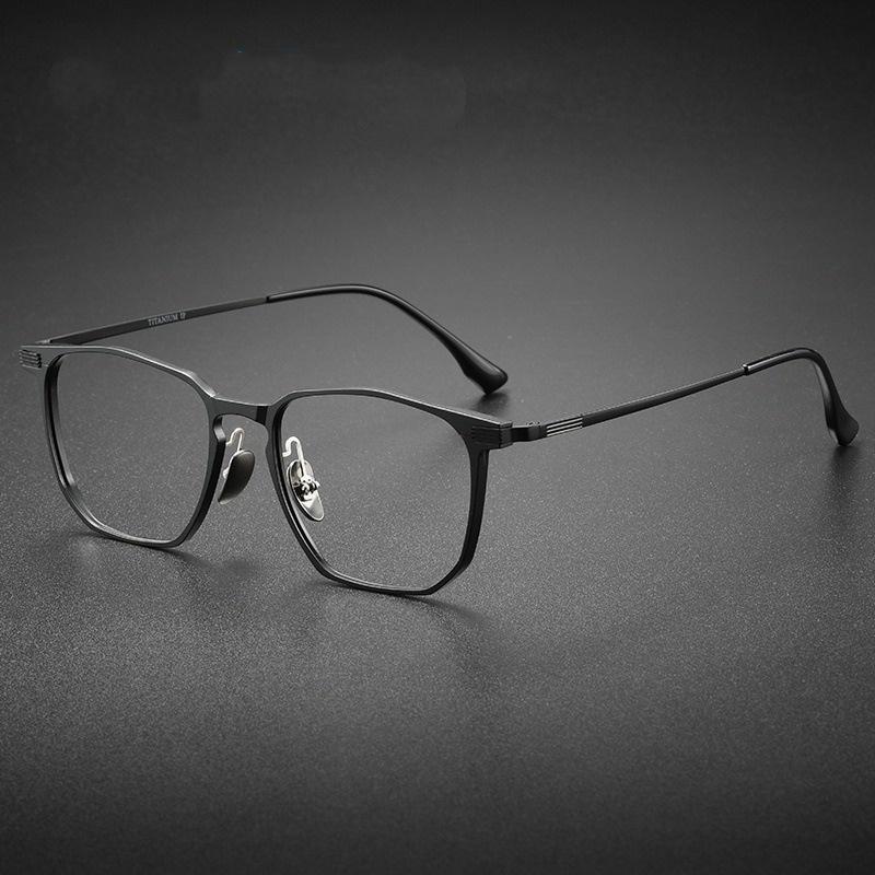 Titanium Eyeglasses for Men Handmade Glasses Frame Optical Eyeglasses Frames Prescription Eyewear матовый черный
