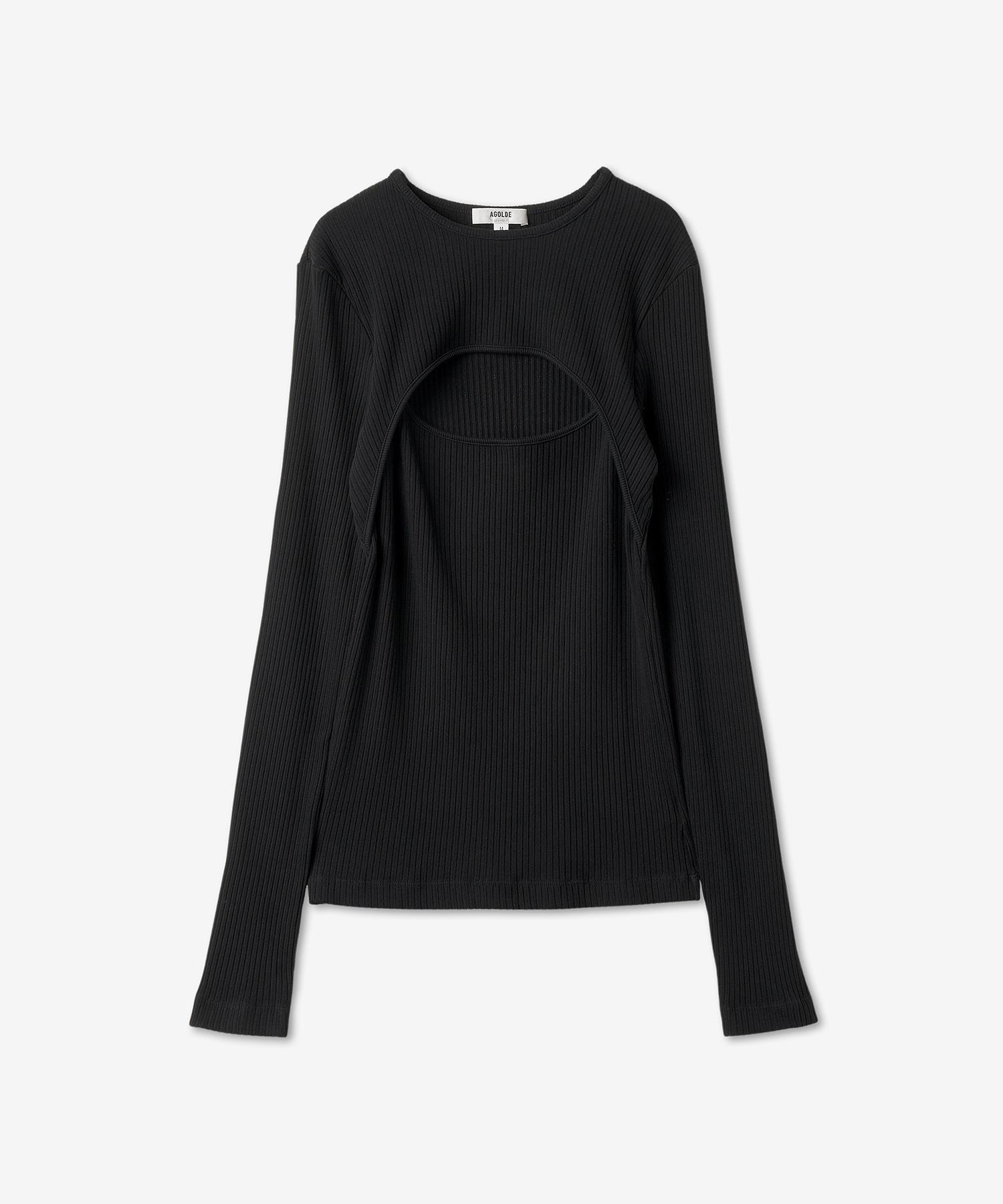 A Goldy Cutout Knit - Black / A71391387Black Black/S