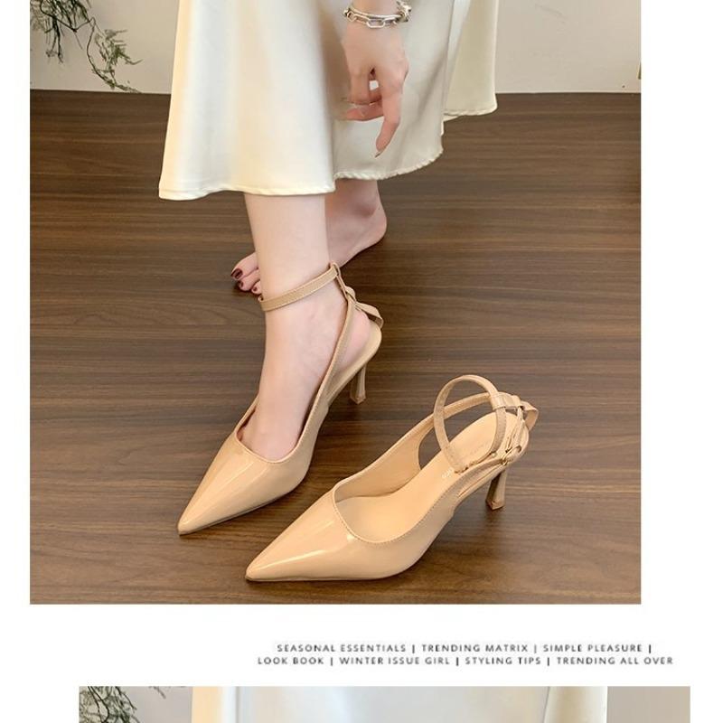 Fashion 2025 News Fashion High Heel Sandals  Women PumpsSuede Summer Sexy Pointed Toe Shoes Party