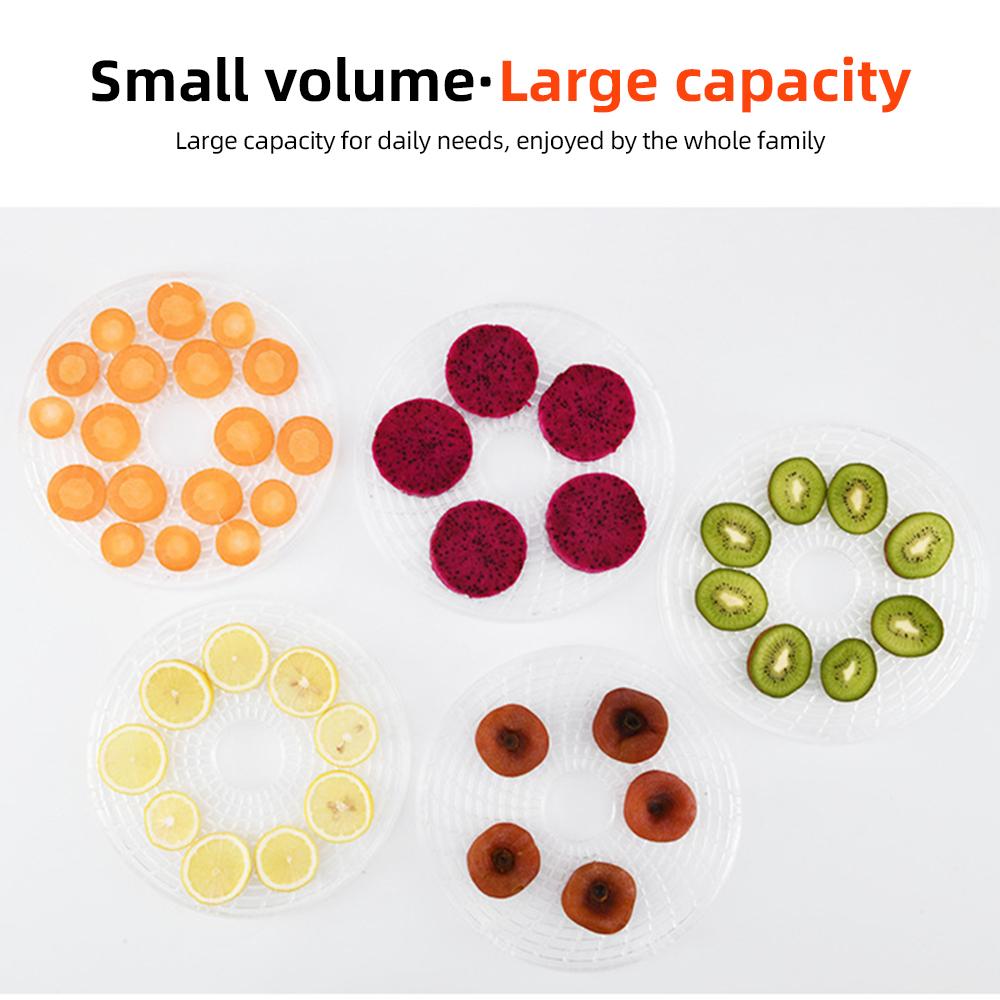 Large Capacity Dehydrators for Food and Jerky with 5 Drying Racks 350W 35-70 Celsius Fruit Dehydrator with