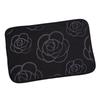 Machine Washable Rose Pattern Floor Mat Square Non-Slip Mat Coral Velvet Carpet  Bathroom
