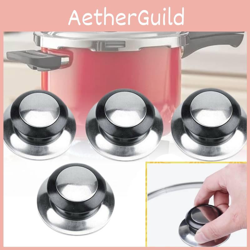 Premium Electric Wood Pot Lid Knob With Elegant Stainless Steel Top For Perfect Cooking