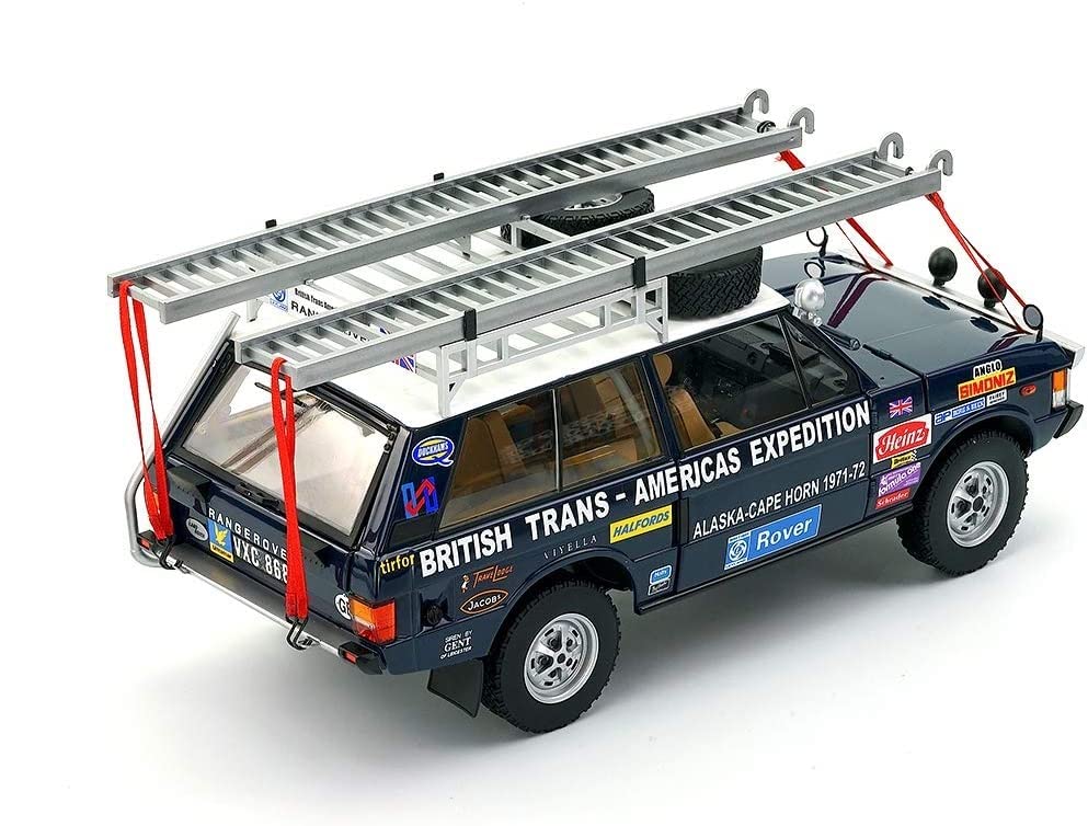 Almost Real Range Rover British Edition Scale Complete Diecast Car 810108 "The Trans-Americas Expedition" 1971-1972 (868K) 1/18