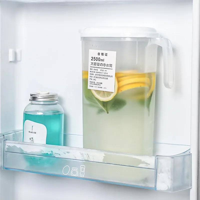 Large Capacity Cold Water Pitcher Cold Kettle Iced Beverage Dispenser Refrigerator  Cold Juice Lemonade Drinks Storage Tank