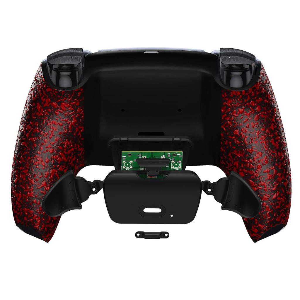eXtremeRate Programmable Rear Paddle Plastic Rise Remap Kit for PS5 Controllers Includes PS5 Controller Upgrade Board with Textured Redesigned Back