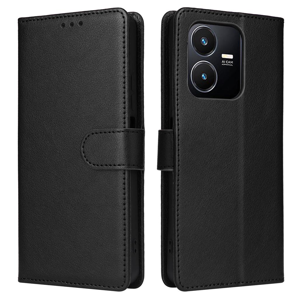 For vivo Y22 4G/Y22s 4G/Y35 4G (2022) Case Wallet Stand View PU Leather Phone Cover