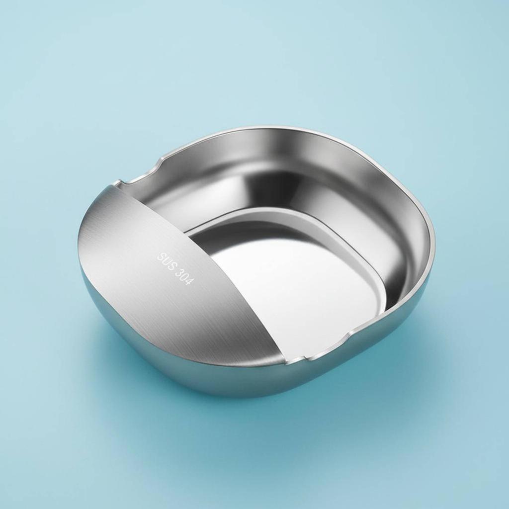 Pot Lid and Spoon Rest MultiFunctional Countertop Utensil Stand Space Saving Stainless Steel Ladle