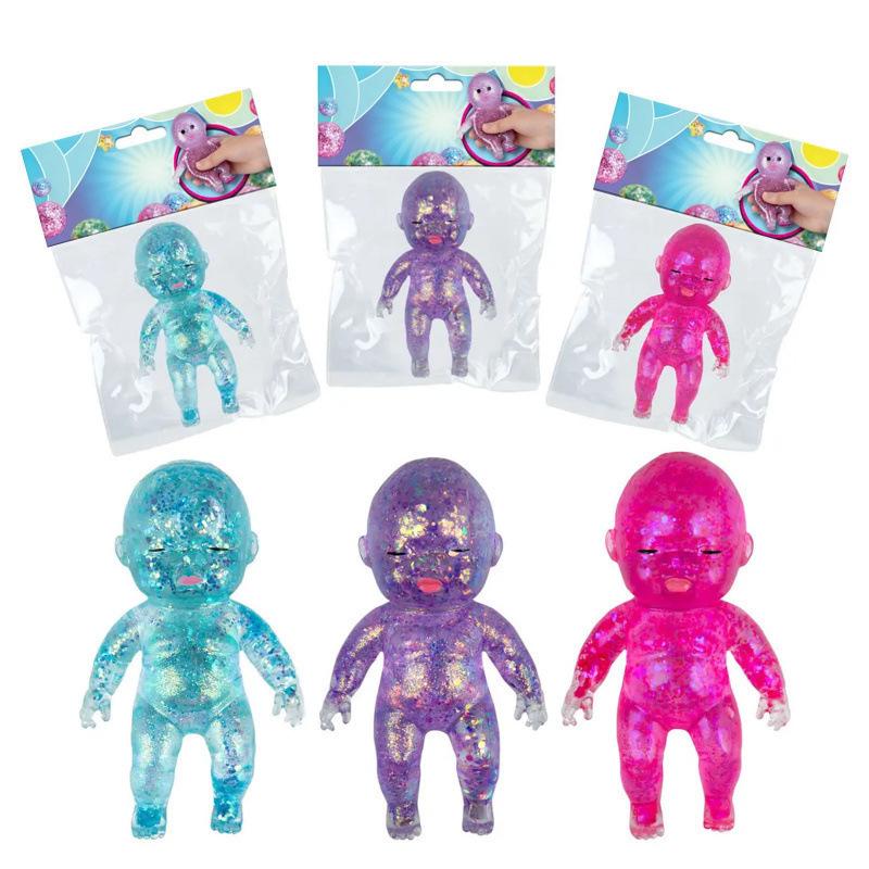 1 14Cm Ling Silicone Baby Squeeze Toy With Soft And Comfortable Texture, Slow Rebound Stress Relief Plush Toy