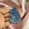Blauer Lapislazuli Anhänger mit Silberketten-Halskette 925 Sterlingsilber Anhänger