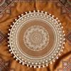 Boho Mandala Round Placemats Heat-Resistant Linen-Cotton Table Mats Washable Non-Slip Dining Decor