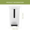 10L Step-on Trash Can Foot Pedal Operated Hands- Bathroom Living Room Nordic Style Sealed Odorless Waste Container