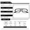 New Brand Alloy Double Beam Square Men Women Myopia Optical Prescription Nearsight Anti Blue Light Eyewear