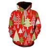 Autumn and Winter Men's Christmas New Year 3D Printed Hooded Comfortable and Breathable Hoodies & Sweatshirts (men’s)