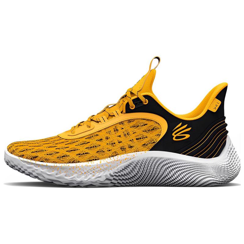 Under Armour Curry Flow 9 Tb Steeltown Gold White Sneakers 3025631-700 43