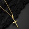 Elegant Crosses Necklace Charm Sturdy Alloy Pendant Comfort Fits with Adjustable Length Chain for Everyday Wear