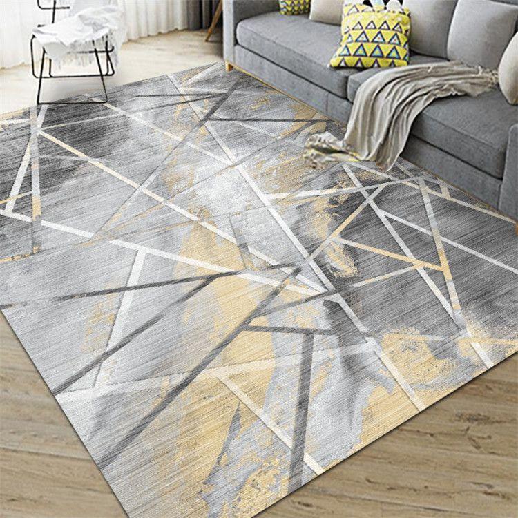 Wohnzimmer Schlafzimmer Geometrie Teppich Anti-Rutsch Bodenmatte weich nordischen Luxus Bereich Teppich Home Dekoration