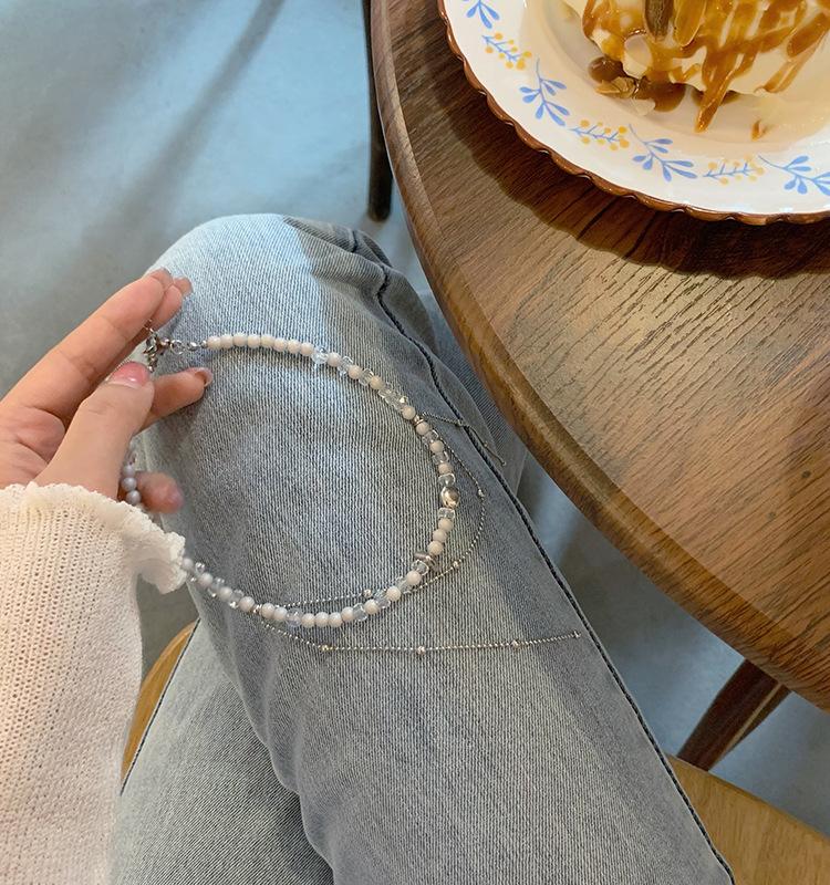 Vintage Baroque Freshwater Pearl Splicing Clavicle Chain Fashion Personality Metal Chain Love Short Necklace