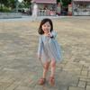New Spring/Autumn Long Sleeve Cotton Princess Dress for Girls with Mesh and Puffy Design
