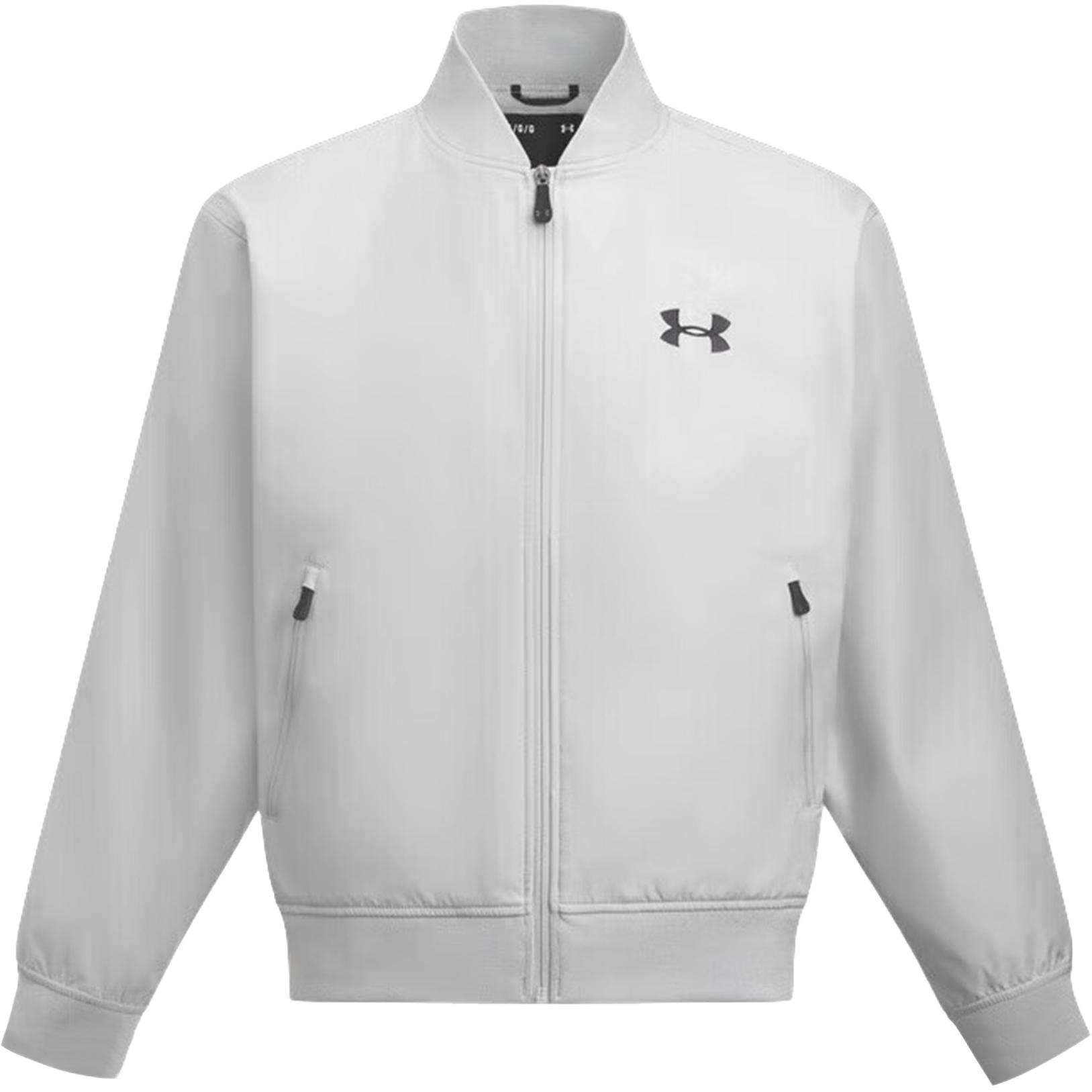 

Under Armour Тканая серия Минималистичный воротник-стойка Модная универсальная куртка Куртка унисекс 1389367-011 M