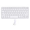 78 Key Compact Wireless Keyboard Bluetooth 5.0 Keyboard USB C Rechargeable 90 Day Battery Life for Phone Tablet