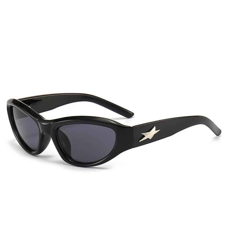 Sweet Cool Y2K Cyberpunk Futuristic Sunglasses Women Men High-end Style Photo Projection UV Protection Fashion Sun Glasses