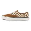 Authentic Dark Brown White Checkerboard Unisex Low Top Sneakers VN0A5HYPAXS