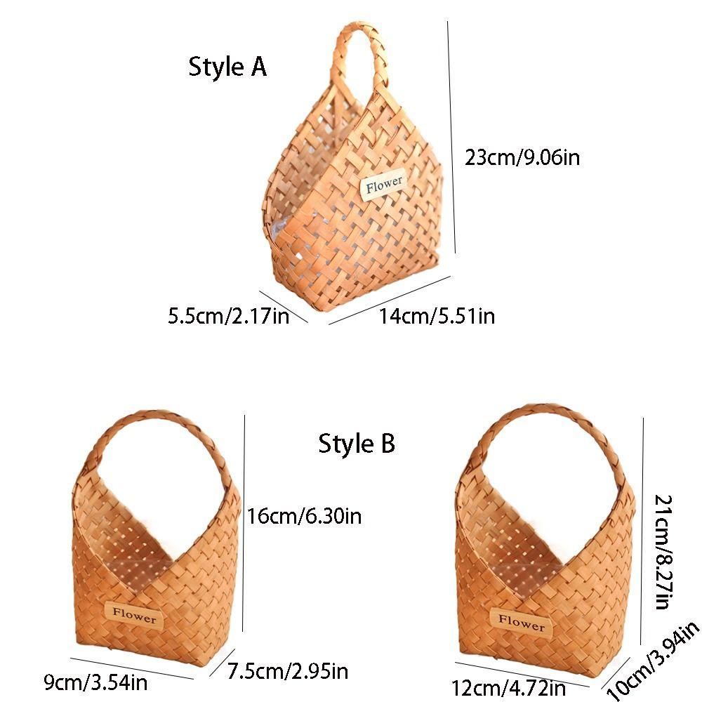 Handmade Storage Basket Wall Mounted Gift Packaging Box Multi-functional Flower Basket  Food