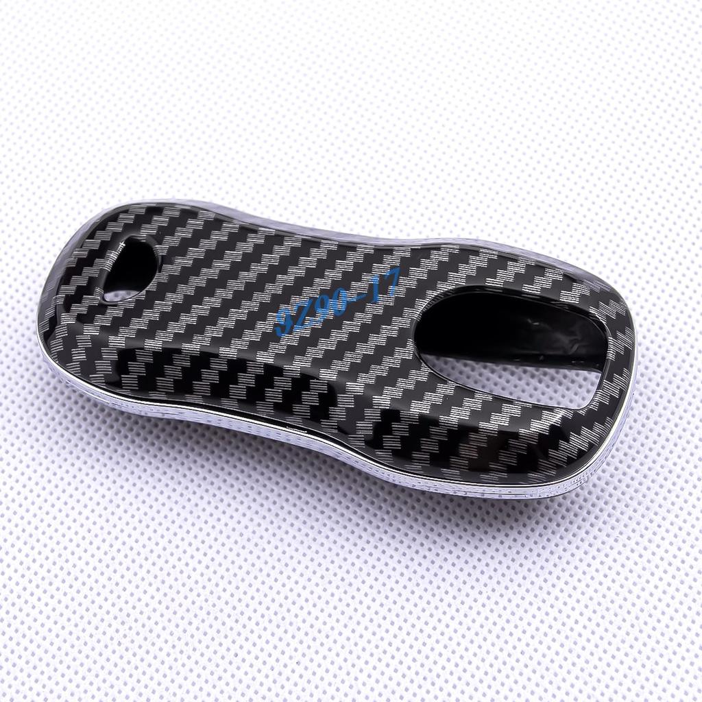 Carbon Fiber Car Key Fob Case Cover Chain Ring Holder For - Porsche Cayenne Coupe Panamera Taycan 911