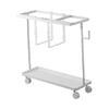 Yoga Mat Storage Rack Cart Dumbbell for Kettlebells Resistance Bands White