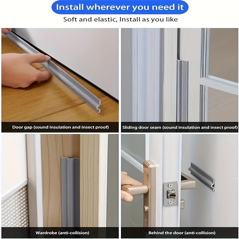 Self-Adhesive Window & Door Weatherproof Seal Strip - Windproof, Dustproof, Rainproof, Noise Reducing Durable Plastic Door & Window Insulation Tape